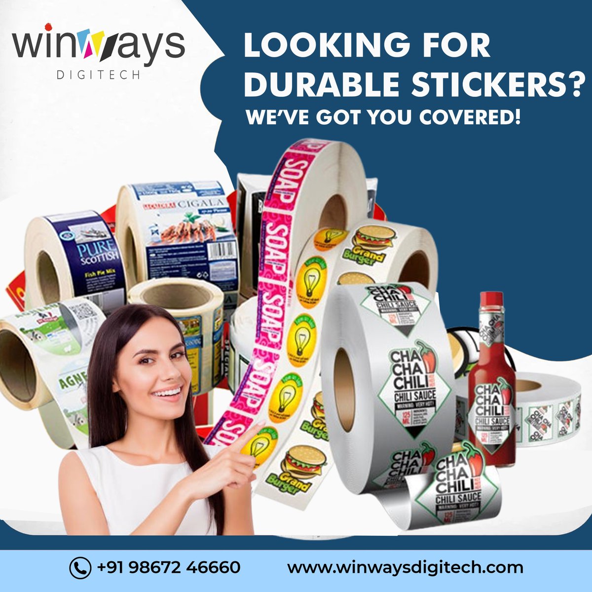 Winways_DGtech's tweet photo. ✨ Looking for durable stickers? ✨
Winways Digitech delivers premium-quality stickers built to last! 

Winways Digitech - Where Quality Meets Innovation  

#DurableStickers #CustomDesigns #WinwaysDigitech #LabelPrinting #StickerSolutions https://t.co/RuU0wY2ibp