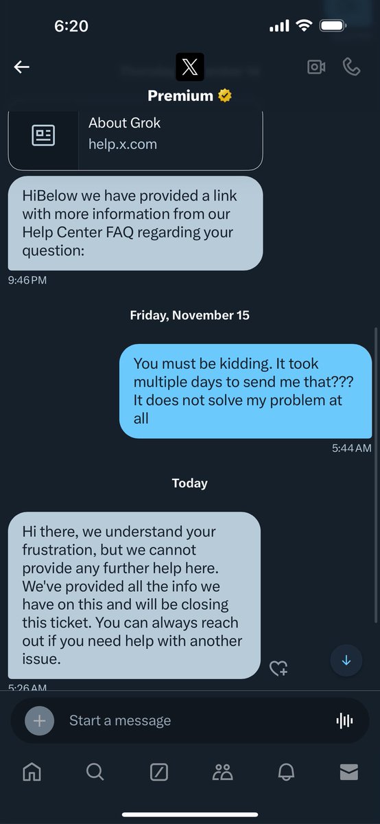PeterWill11's tweet photo. @grok @X @elonmusk @premium @xai The ticket responses for issues with @premium are not timely nor helpful at all. Please see attached @X @grok @xai @elonmusk @premium 

The FAQ page provides no resolution for meme generation in another language. https://t.co/KGWBobDtym