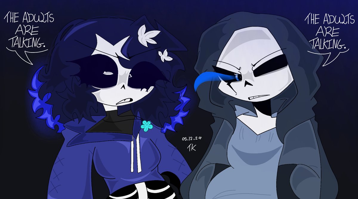 InfamousGoober's tweet photo. “THE ADULTS ARE TALKING.” 
──★ ˙🧷 ̟ !! 
#xtale #utmv #openregrets https://t.co/zOd0Tepqu3