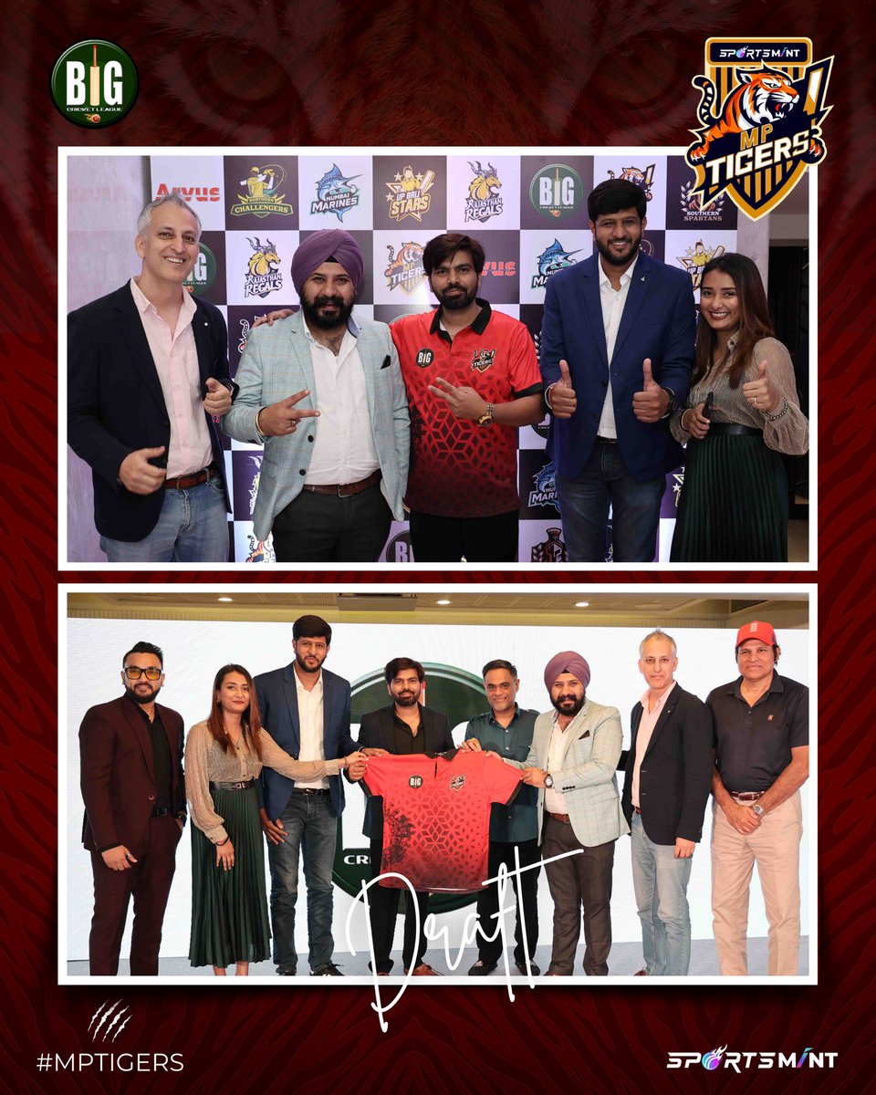 mptigers_'s tweet photo. Excitement is in the air as MP Tigers roar into the Draft Day of BCL! 🐯⚡️
Building a powerhouse team 🏏🔥

Stay tuned as we gear up to dominate the league! 💪 https://t.co/TVE05qhUj4