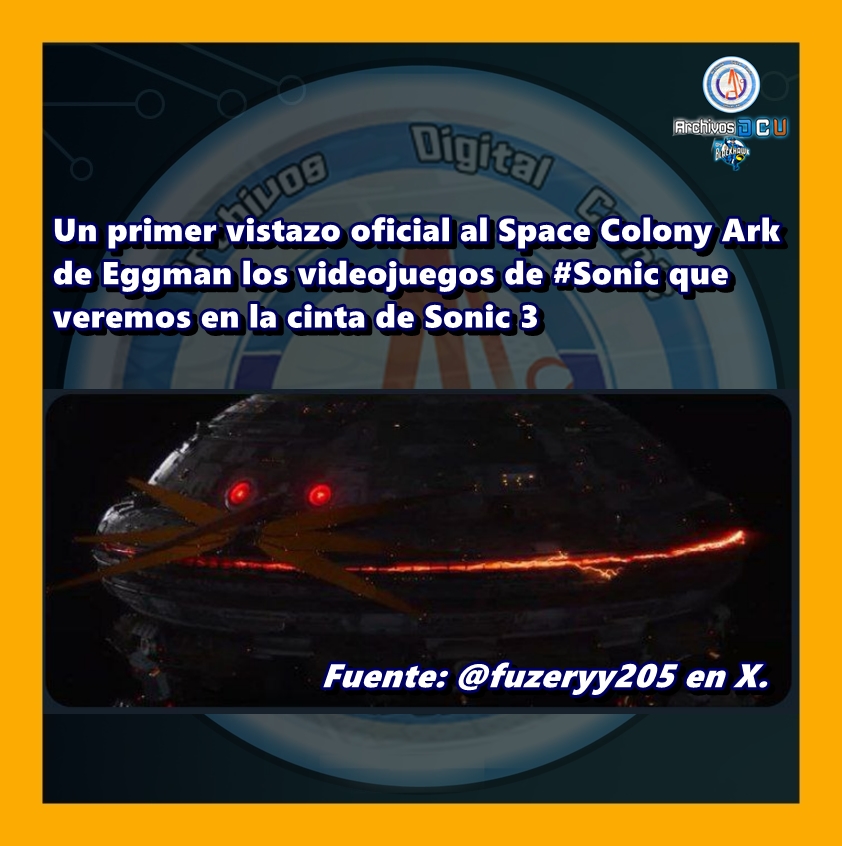 ArchivosDCU's tweet photo. #News | Un vistazo a la #SpaceColonyArk de los videojuegos de #Sonic que veremos en la cinta de #Sonic3, tomando en cuenta que es la estación espacial de #Eggman.
Fuente @fuzeryy205 https://t.co/dHRdsAdGxd
