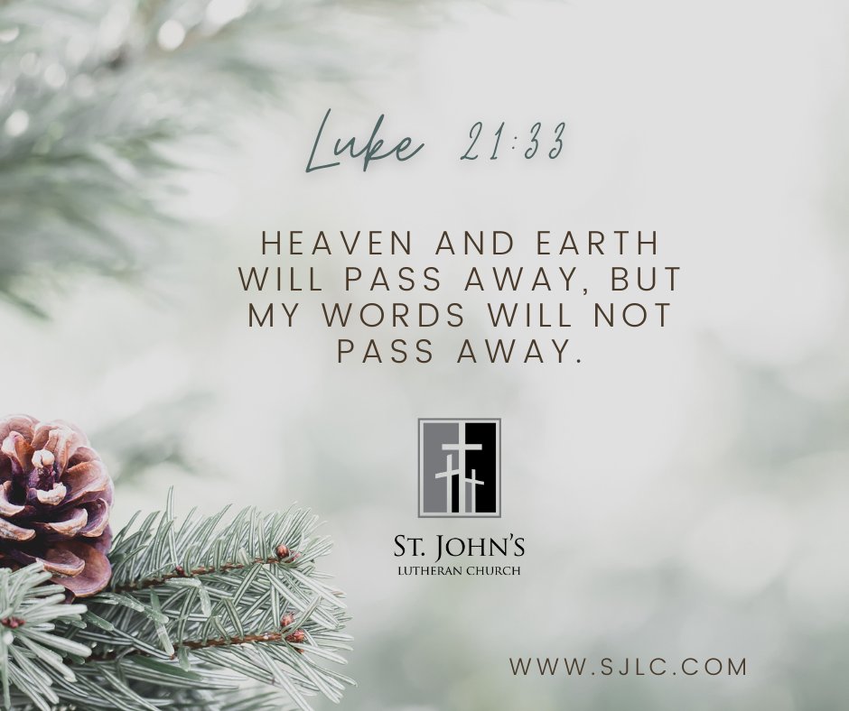 StJohnsLCMS's tweet photo. Please join us in reading the highlighted portion of Scripture and consider committing this passage to memory in the week ahead.

#scripture #scripturestudy #WisdomWednesday #AlexandriaVA #SpringfieldVA #FairfaxCountyVA #Lutheran #LCMS https://t.co/lgeUyXCbdV
