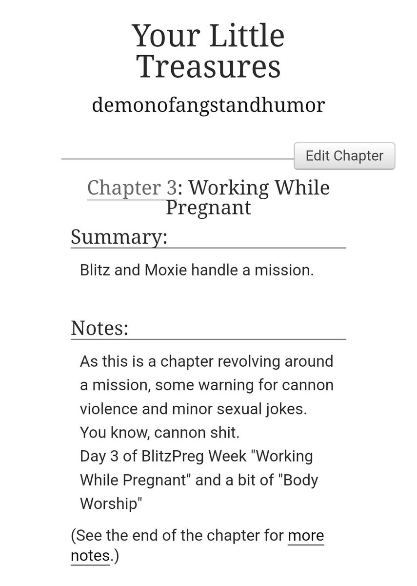 Enchanted_Kat's tweet image. #blitzpreg #blitzpregweek @BlitzPregWeek  totally not late 🤭 Day 3 ! Working while pregnant! Had so much fun with this chapter 🤭archiveofourown.org/works/61015585…