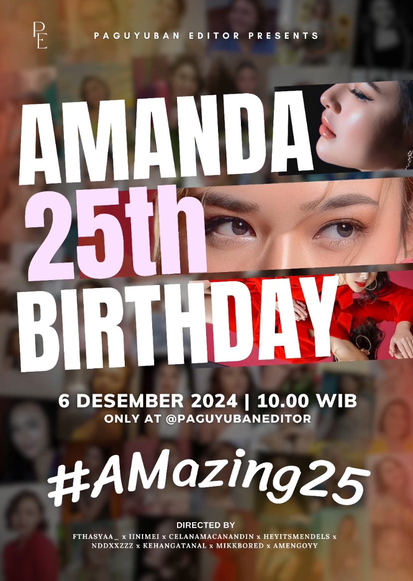 galery_ponpel's tweet photo. Get ready to the party🎉
“The Celebration of 25th Birthday Amanda Manopo”

Guys jangan lupa ya mulai pukul 00.00 atau 12 malam nanti naikin hashtag  #AMazing25th https://t.co/XK7GMEdUq5