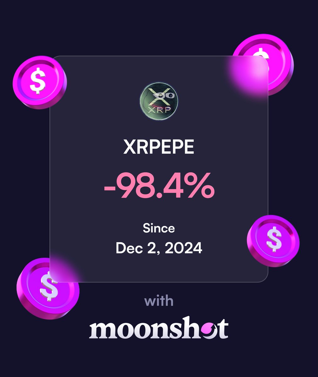 C4NKL3S's tweet photo. I'm down 98.39% on Moonshot: https://t.co/QBKG1DWML2 https://t.co/DTOAs6kjAy