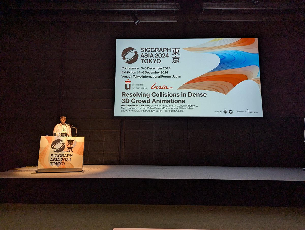 MslabUrjc's tweet photo. A big round of applause for our presenter, Gonzalo! 🎉

We look forward to answering all your questions during the Interactive Discussion Session at 2:10 PM. If you can’t make it, don’t worry—explore the project at https://t.co/j5M6Nzl1oF!

@CrowdDNA_H2020
#SIGGRAPHAsia2024 https://t.co/FKp3E0hH1I