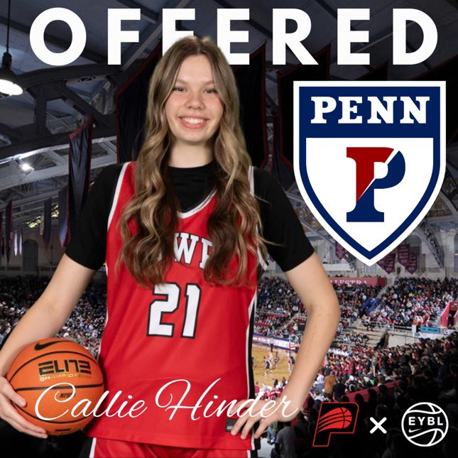 Callie Hinder (@calliehinder) on Twitter photo I am so excited to receive an offer from <a href="/PennWBB/">Penn Women's Basketball</a> after a great conversation with <a href="/CoachArob13/">CoachArob</a>!! I am so excited to receive an offer from <a href="/PennWBB/">Penn Women's Basketball</a> after a great conversation with <a href="/CoachArob13/">CoachArob</a>!!