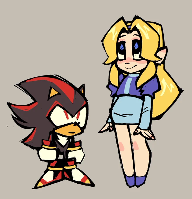 eventually the Maria was updated, but here is the first drawing i made of these two for the animation 