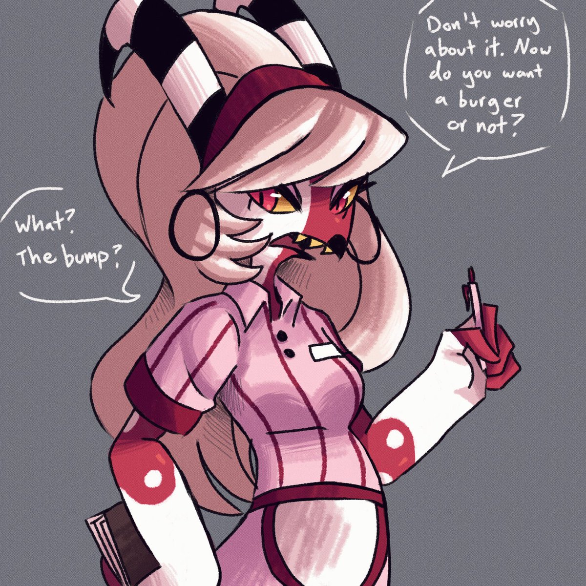 impassociate's tweet image. #blitzpregweek marches on!

Day 4 - Merch-Inspired

This one has no story, but I&apos;ve been having so much fun this week I decided to do two pieces! I&apos;m so excited!

@BlitzPregWeek