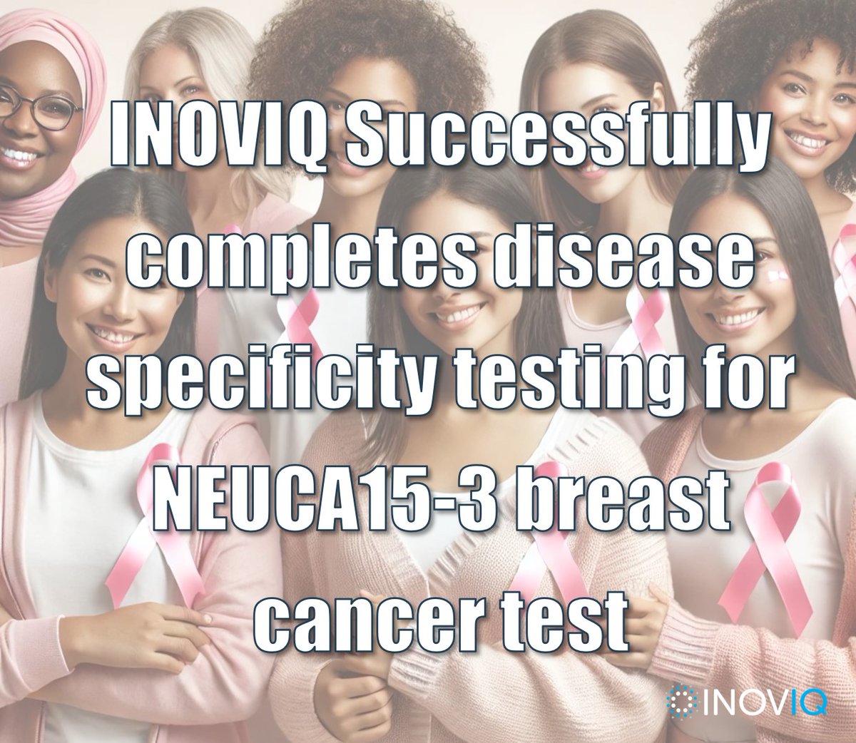 <a href="/INOVIQLtd/">INOVIQ Ltd (ASX:IIQ)</a> has successfully completed disease-specificity testing for breast cancer.

The test has been analytically and clinically validated to detect breast cancer across all stages (81% sensitivity and 93% specificity), key breast cancer types and subtypes, and is effective