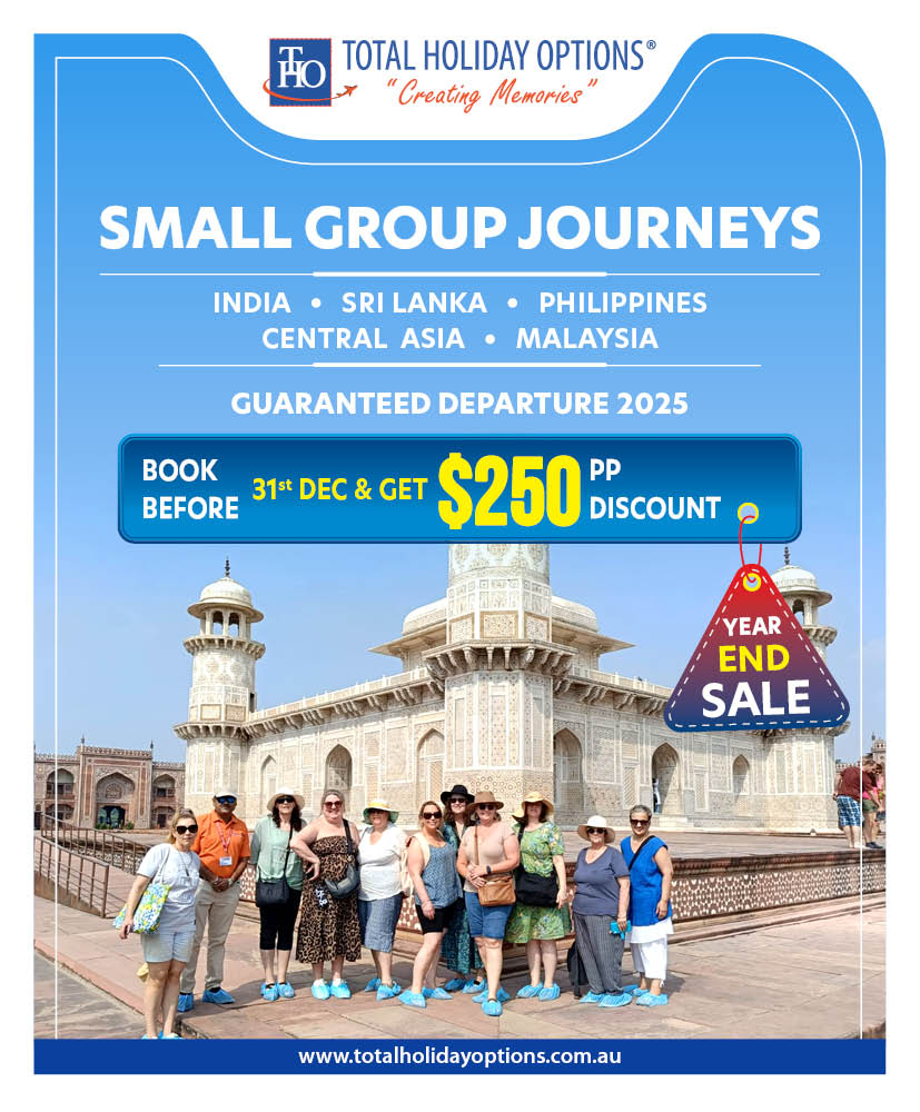tho_australia's tweet photo. 🎉 Don’t miss the Year-End Group Tours Sale! Book your dream getaway with THO AU by 31st December and enjoy a $250 pp discount. Travel stress-free with Guaranteed Departures to incredible destinations. Secure your spot today!
https://t.co/nPjaz9az3b https://t.co/5uArz3WKCv