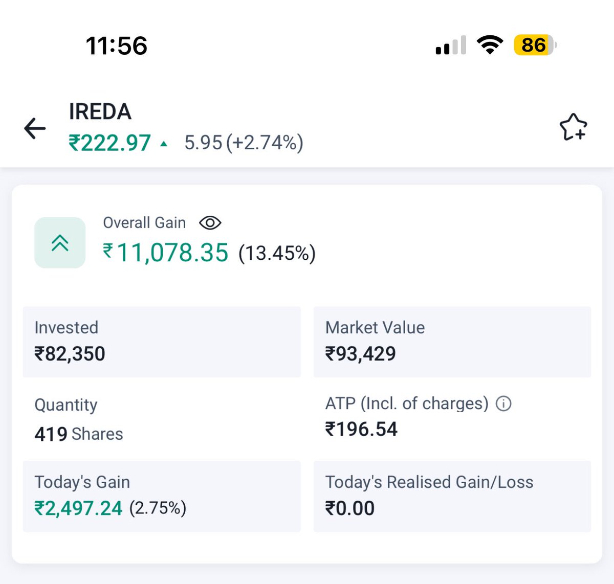 swing_blaster's tweet photo. #IREDA 

193 TO 225   17% RUNNING 🚀🚀

KEEP HOLDING 🏆

Consistency is the key 🥷🕉️🧿

🕉️ JAY SHREE MAHAKAL 🕉️ 

#InvestingMadeEasy #SellSmart #PeterLynchTips #StockMarketGuide #SimpleInvesting #PortfolioTips #BeginnerInvesting #investing #money #trading #stocks #finance #forex #trader #investment #business #sharemarket