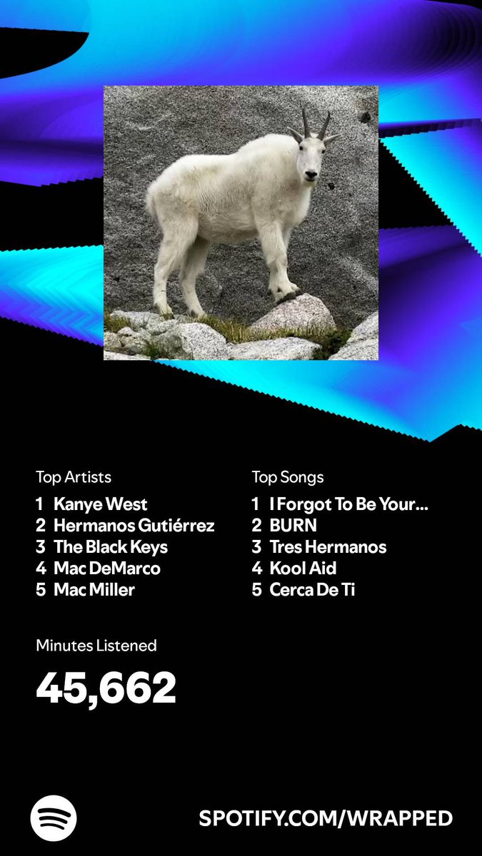 _laxbrojoe's tweet photo. Spotify wrapped is so dope. And the repost flood that comes with it is one of the last few cool things about social media. People sharing art they connect with??? Yeah gimme more of that https://t.co/XKHM4orGjy