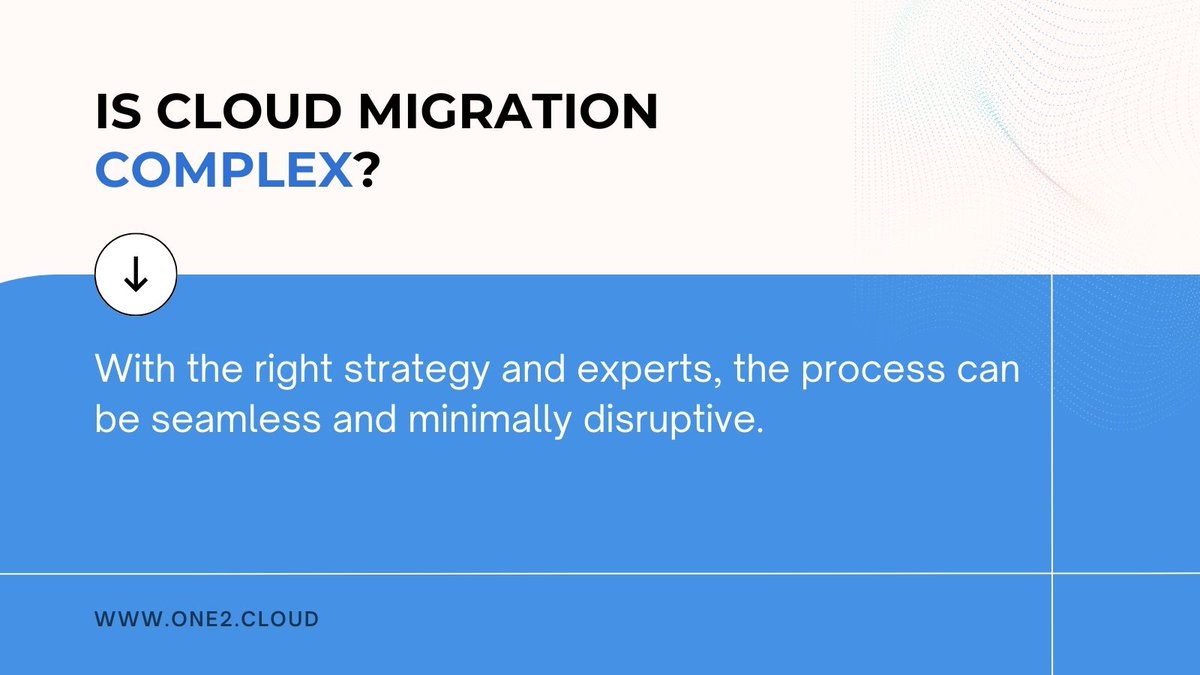 One2Cloud's tweet photo. #CloudMigration is more than moving data—it’s about unlocking growth, innovation, and efficiency. 🌥️ A successful migration means tailored strategies, minimal disruption, and maximum potential. Let’s make the journey seamless. 📷 #CloudComputing #CloudSolution #Innovation https://t.co/eYdZMbIUFS