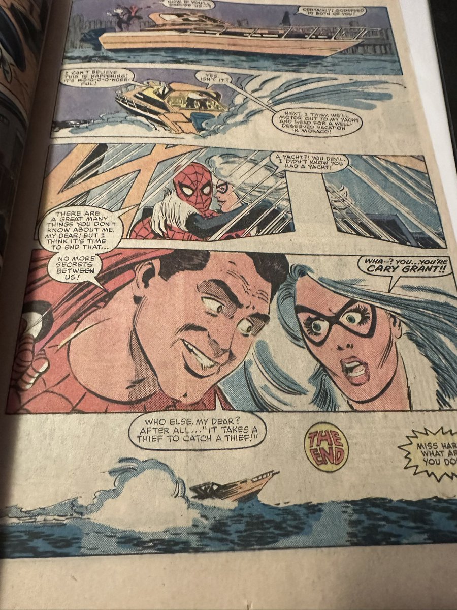 ReelNerds's tweet photo. As a huge @SpiderMan fan and a huge #CaryGrant fan, imagine my surprise when I forgot and had to be reminded that in a different universe, Cary Grant is Spider-Man! See Amazing Spider-Man 246 for the juicy details! #ClassicCool https://t.co/8kEK64ixub