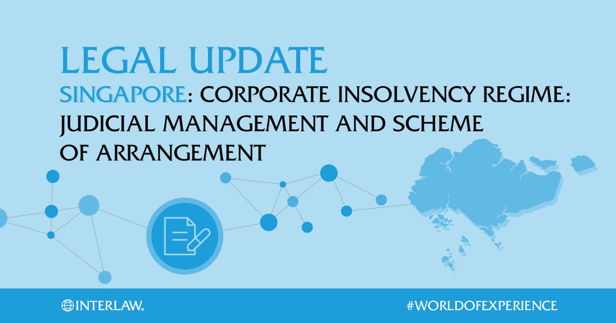 Interlaw_LTD's tweet photo. #Interlaw's Singaporean partner firm @cnplaw has published an article on the city state’s corporate hashtag#insolvency rules, and the ‘breathing space’ the judicial management regime affords companies unable to pay their debts. https://t.co/uzGCGGuQty #worldofexperience https://t.co/W40RMhsIZK