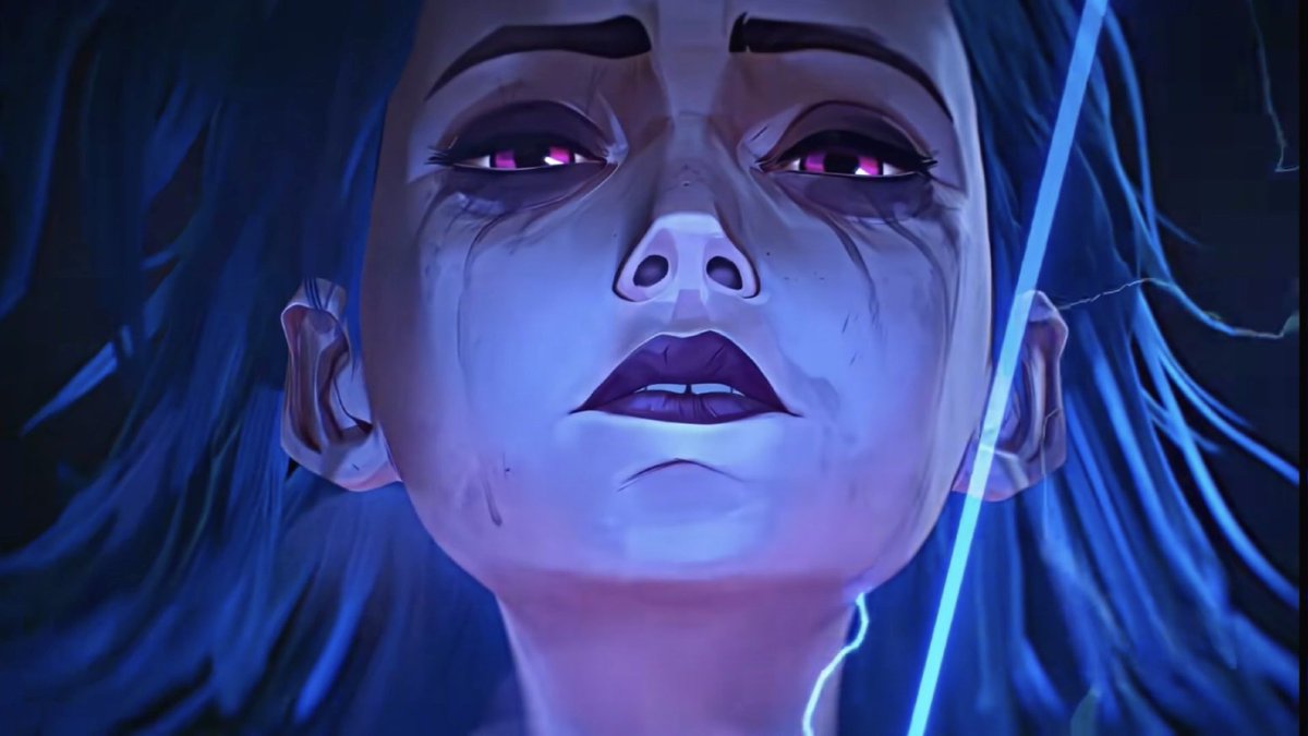 finestjinx's tweet photo. she looked so relieved to go. she was so ready to be with Isha. she had no support system left. this isn’t a mental state you can easily snap back from. how can you not show how Ekko helped her heal from such a dark place?? it is such a disservice to Jinx and her mental health https://t.co/5T9A5MmT65
