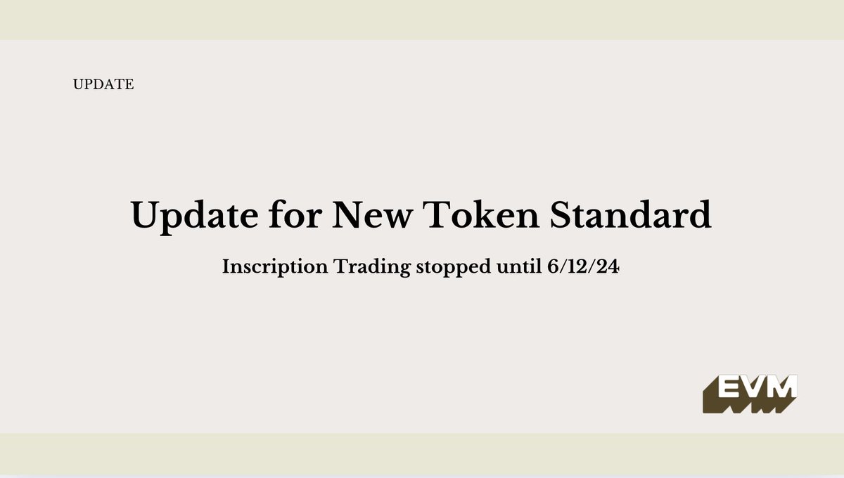 evmink's tweet photo. Update: We have stopped all Trading Activity for Old Inscriptions.

The marketplace will stop trading old inscriptions as we migrate to the new standard on 6th December 2024. 

A short sneak peak on new inscription token standard: 

✅ Cheaper Transactions – Save more with enhanced efficiency.
✅ Instant Wallet Integration – Seamless compatibility with your wallet.
✅ DeFi-Ready – DeFi opportunities like swapping and bridging.

For inscription holders: Delist your inscriptions before 6th December 2024 to ensure smooth migration.