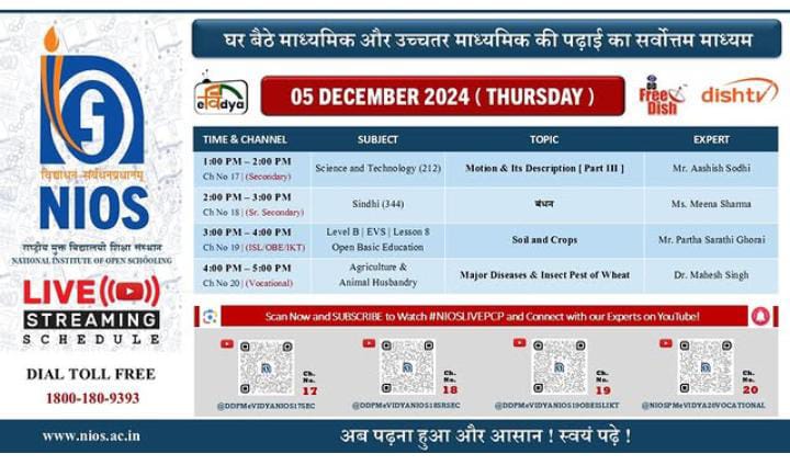 FoundationMimt's tweet image. nioshq #NIOSLIVEPCP today on #PMeVidya DTH channels for class 10 &amp;amp; 12 and interact with our Experts. अब पढ़ना हुआ और आसान। आज ही #PMeVidya से जुड़े और घर बैठे टेलीविजन पर देश के बेहतरीन शिक्षकों के लाइव प्रोग्राम का लाभ उठाएं।