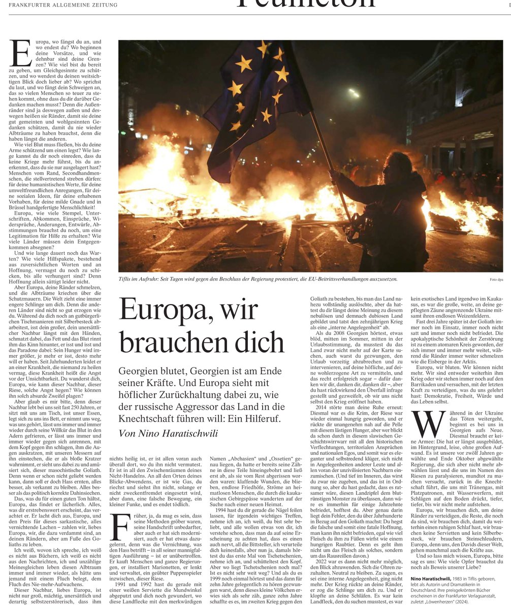 IlkoKowalczuk's tweet photo. Es ist zum Verzweifeln! Hilferuf der großen Autorin Ninia Haratischwili - versagt Europa wieder einmal? https://t.co/Sr97nSdQFR
