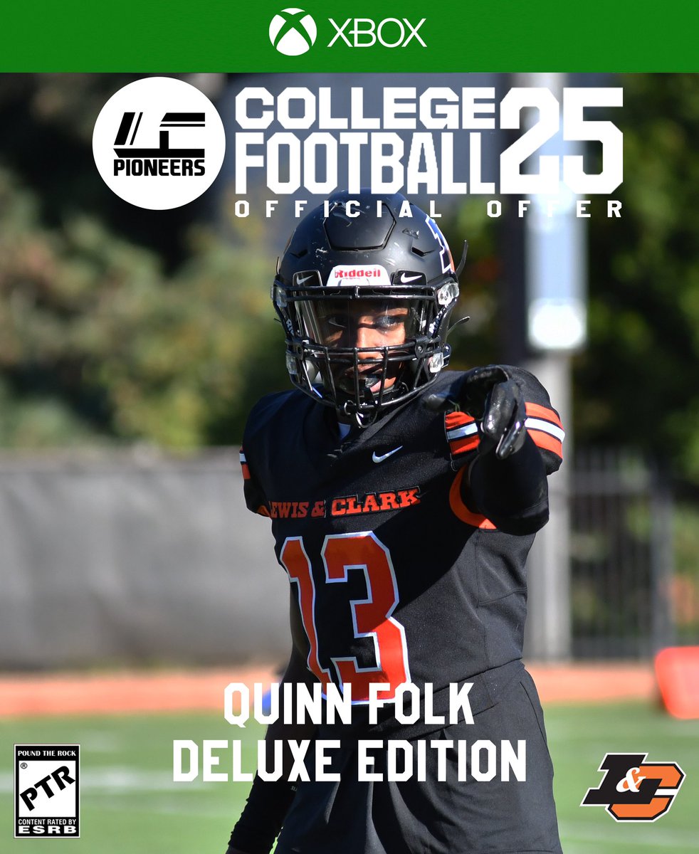 Quinn Folk (@folkquinn) on Twitter photo After a great conversation with <a href="/CoachMachadojr/">Michael Machado</a> I’m extremely grateful to say I have received my second offer from <a href="/LCPiosFB/">Lewis & Clark Football</a>!🟠⚫️
#ALL4PAT #PLAY4PAT
<a href="/CoachVandermade/">Lenny Vandermade</a> <a href="/jlawson707/">JaJuan Lawson</a>
<a href="/myleskholmes/">Myles Holmes</a> <a href="/TheCoachBear/">Osito</a> <a href="/KasselMedia/">Ethan Kassel</a> <a href="/GetSportsFocus/">GetSportsFocus</a> After a great conversation with <a href="/CoachMachadojr/">Michael Machado</a> I’m extremely grateful to say I have received my second offer from <a href="/LCPiosFB/">Lewis & Clark Football</a>!🟠⚫️
#ALL4PAT #PLAY4PAT
<a href="/CoachVandermade/">Lenny Vandermade</a> <a href="/jlawson707/">JaJuan Lawson</a>
<a href="/myleskholmes/">Myles Holmes</a> <a href="/TheCoachBear/">Osito</a> <a href="/KasselMedia/">Ethan Kassel</a> <a href="/GetSportsFocus/">GetSportsFocus</a>