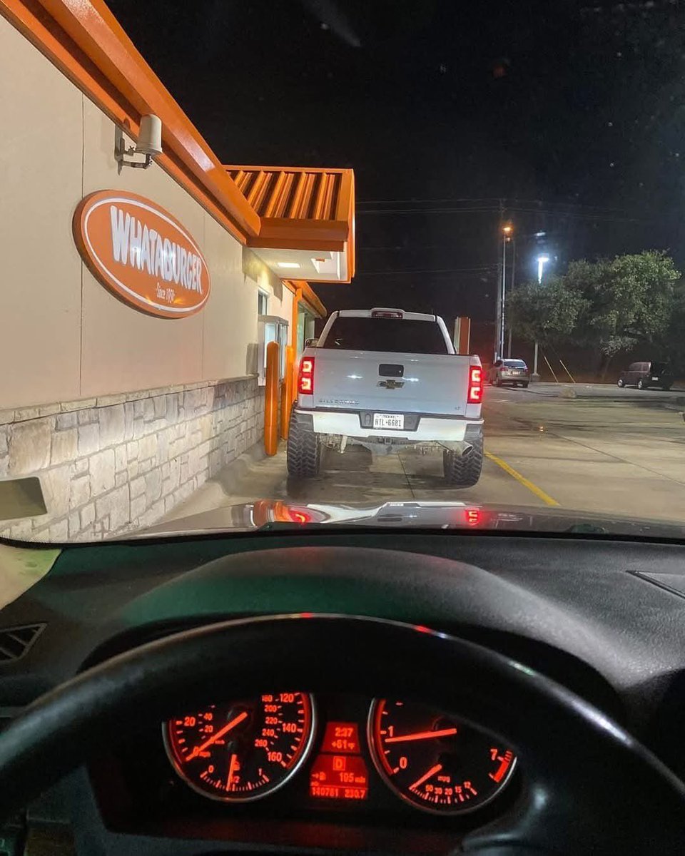 I was in the WHATABURGER drive-thru and the lady behind me was continuously honking at me and flipping me off because I was taking too long to order. Once she ordered, I asked the cashier what her order was, so I could pay for her food. I continued to the next window and she