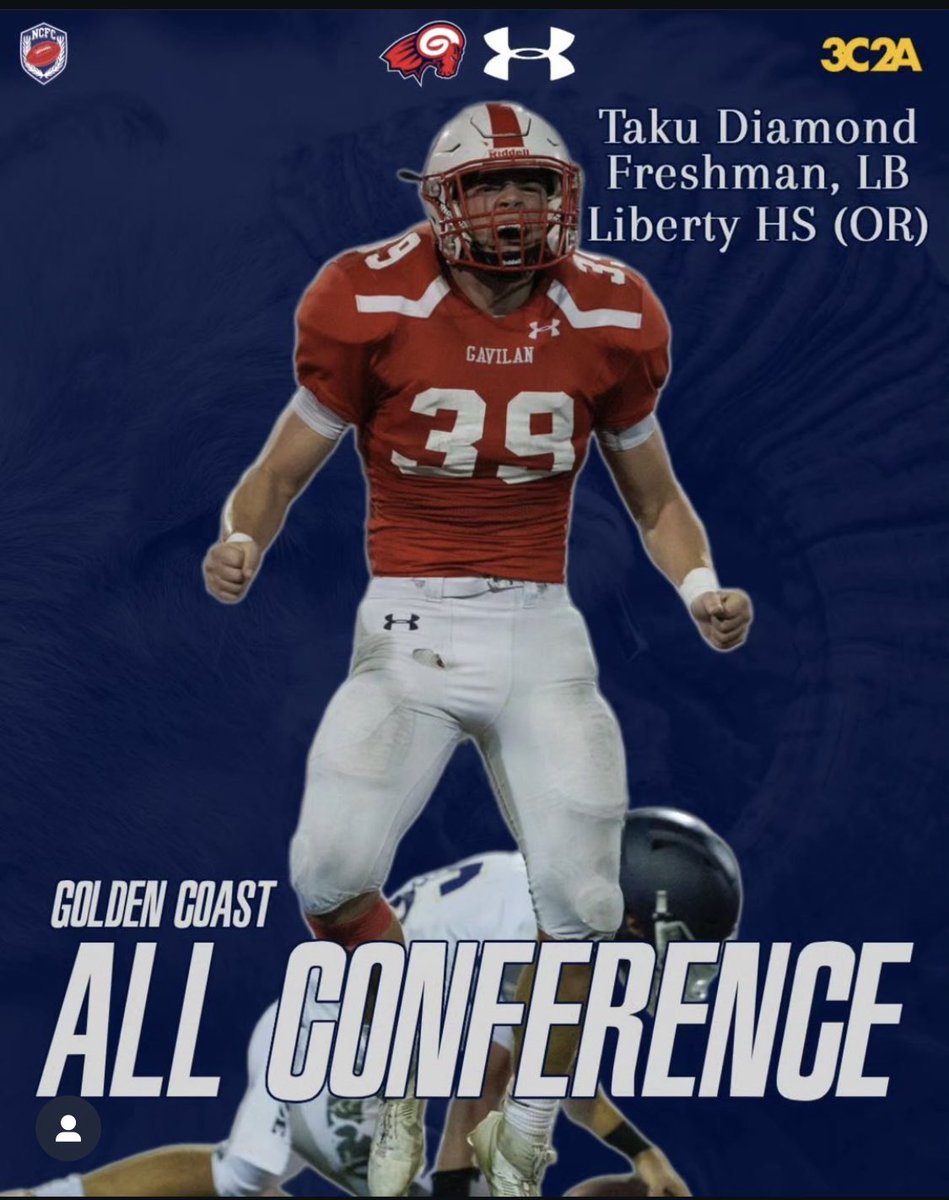 Taku Diamond (@honey_badger39) on Twitter photo I’m truly grateful to receive an All conference 1st team award in the Golden Coast Conference. <a href="/coachlango/">John Lango</a> <a href="/GavilanRamsFB/">Gavilan Ram Football</a> <a href="/CoachDtjackson/">Dan Jackson</a> <a href="/CoachHBecker/">Hunter Becker</a> <a href="/CoachRoyston/">Dustin Royston</a> <a href="/grind_30/">GRIND:30</a> I’m truly grateful to receive an All conference 1st team award in the Golden Coast Conference. <a href="/coachlango/">John Lango</a> <a href="/GavilanRamsFB/">Gavilan Ram Football</a> <a href="/CoachDtjackson/">Dan Jackson</a> <a href="/CoachHBecker/">Hunter Becker</a> <a href="/CoachRoyston/">Dustin Royston</a> <a href="/grind_30/">GRIND:30</a>