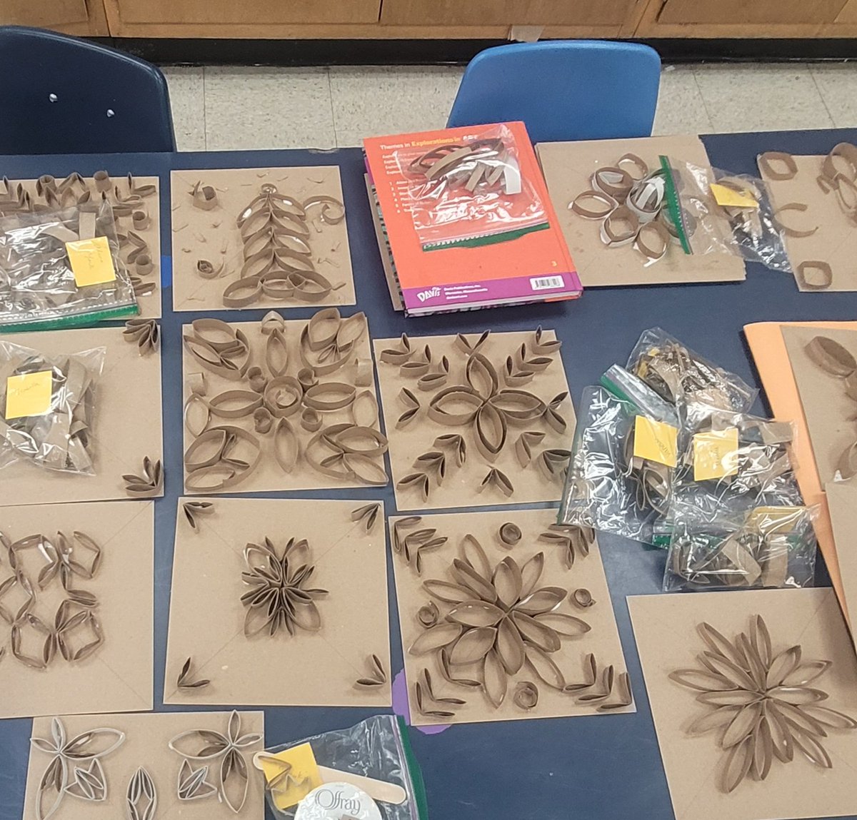 Mrs. H (@mustangart_tcs) on Twitter photo This week in Art Club, we started our low relief cardboard tube sculptures.
These students were so focused cutting, altering, and gluing-we almost lost track of time.
Excited to add color to these next...<a href="/MrRussellTeach/">Travis Russell</a> <a href="/KelbaughKathy/">Kathy Kelbaugh</a> <a href="/ChatsworthSch/">The Chatsworth School</a> <a href="/cgibson5bcps/">Camille Gibson</a> This week in Art Club, we started our low relief cardboard tube sculptures.
These students were so focused cutting, altering, and gluing-we almost lost track of time.
Excited to add color to these next...<a href="/MrRussellTeach/">Travis Russell</a> <a href="/KelbaughKathy/">Kathy Kelbaugh</a> <a href="/ChatsworthSch/">The Chatsworth School</a> <a href="/cgibson5bcps/">Camille Gibson</a>
