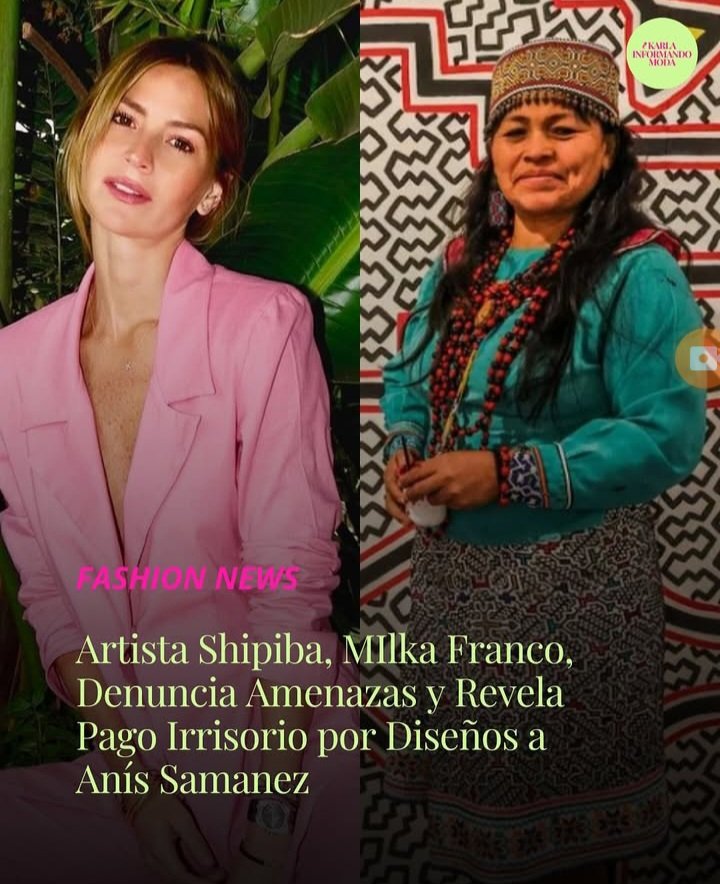 La artista shipiba Milka Franco recibio amenazas y denuncias por parte de la diseñadora Anis Samanez sino pide perdón, todo porque la diseñadora intento apropiarse de los diseños de los shipibos. 😠😠 #amoryfuego  #MagalyTVLaFirme