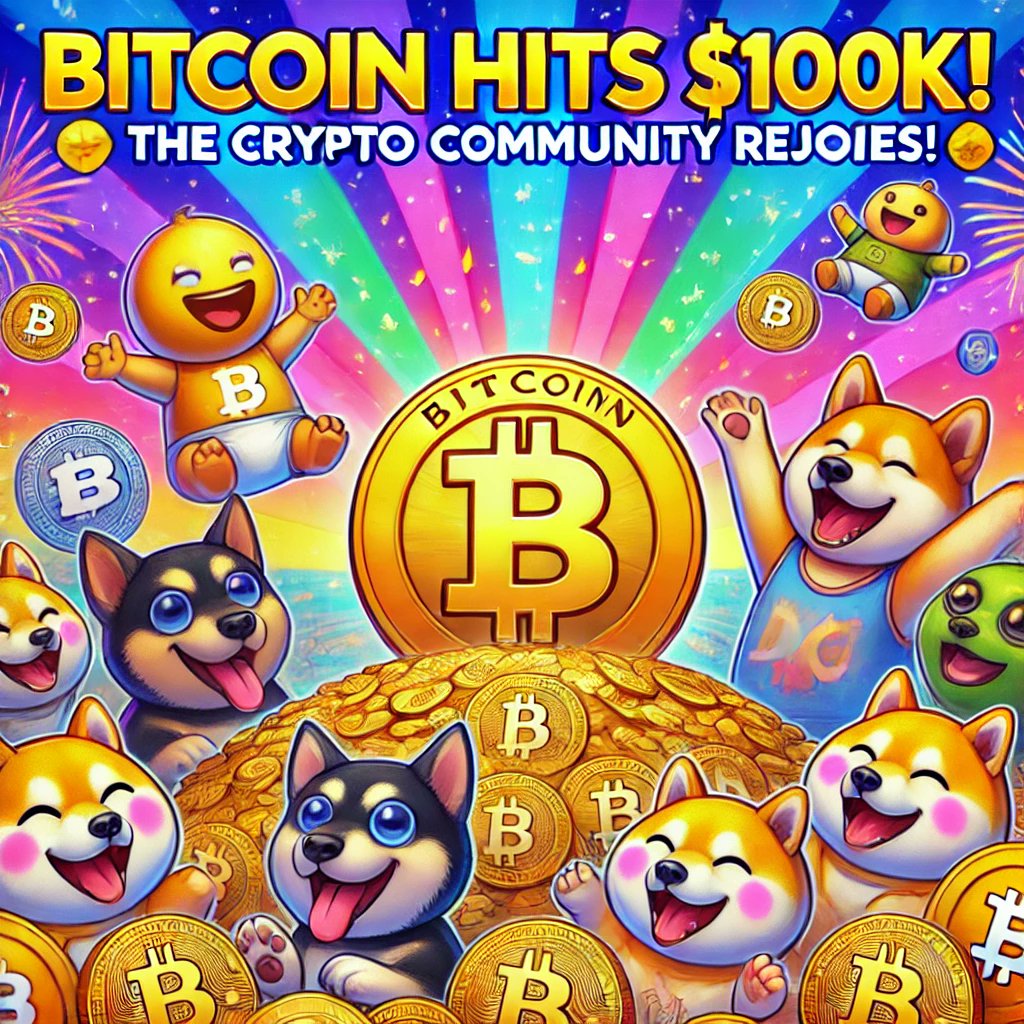 oliviafinance's tweet photo. 🚀 Bitcoin Hits $100K! 📷 A historic moment for the crypto world. The future is now!   

ALL THE CRYPTO COMMUNITIES RIGHT NOW ... 

  #Bitcoin #CryptoMilestone #OliviaToken #oliviafinance #bitcoin100k #BitcoinMeroketTerus @Bitcoin @AltcoinDailyio @cryptocom @marquistrillx https://t.co/By2bJPej1B