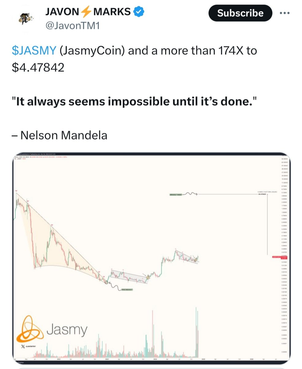 Yedenx's tweet image. $shib $MATIC $ADA   $LUNA $ONE #floki #lunc #pepe   #Ether #btc #Bitcoin 
Ex-Sony execs believe that the $JASMY coin will increase till
 17 $ or much more :)

Buy more #Jasmy 🚀🚀🚀

It's just begining...