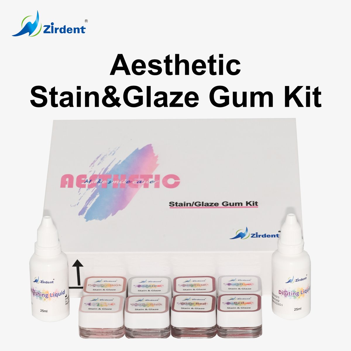 AdaZirdent's tweet photo. Zirdent Stain&amp;Glaze Gum Set
More info: https://t.co/MGIqEkz6vS
#zirconia #cadcam #dentistry https://t.co/LqoLOvKw0i