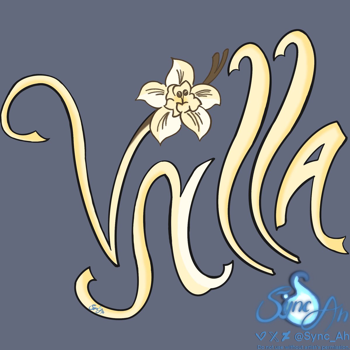 Sync_Ah's tweet photo. Here is my entry for #ProjectVnilla’s logo design! I don’t draw logos often but I figured it wouldn’t hurt to give this a shot! First picture is logo while second is the brand mark. To incorporate the name, I used a vanilla spice flower as the concept and stayed to 4 color choices ^^
#SyncArticity #Ahrtist