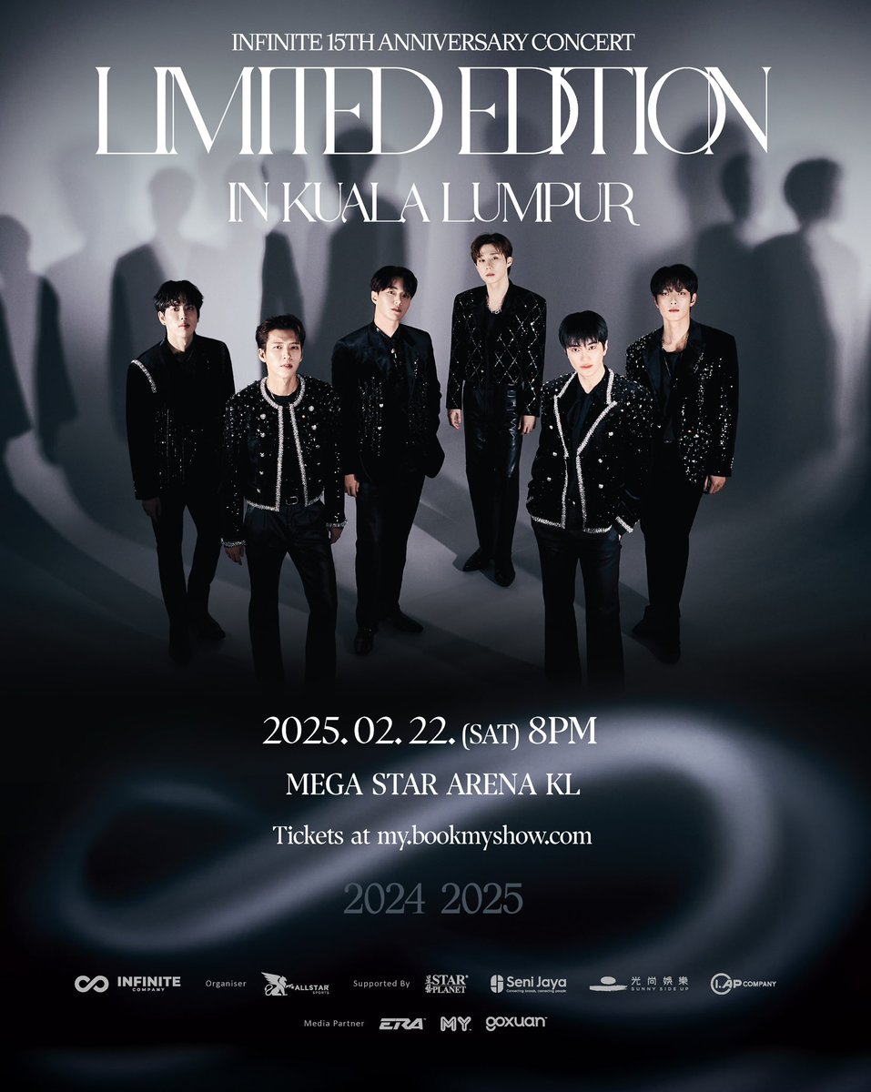 StarplanetSB's tweet photo. K-pop icons, INFINITE, are returning to Malaysia for an epic 15th Anniversary Concert🔥
𝐓𝐢𝐜𝐤𝐞𝐭𝐬 𝐨𝐧 𝐬𝐚𝐥𝐞 starting 𝟏𝟑𝐭𝐡 𝐃𝐞𝐜𝐞𝐦𝐛𝐞𝐫 𝟐𝟎𝟐𝟒, 𝟏𝟐 𝐏𝐌 𝐯𝐢𝐚 https://t.co/Ojg7spQHC4
#INFINITE #INFINITEinKL #KPopConcert #starplanet #allstarsports https://t.co/YENb4yCfoE