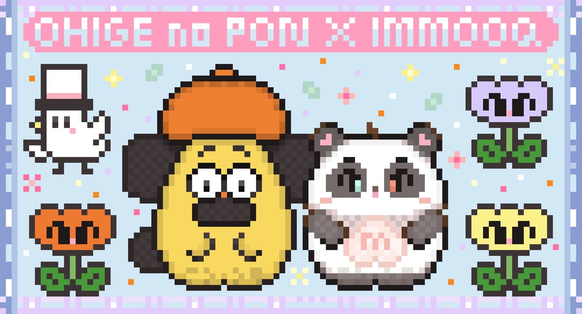 やっと!! OHIGE no PON fan art ができました!! タイに来て嬉しいです~ BKKIFでこちらのファンアートをお渡しさせて頂きます

#おひげのポン 
#fanart #immooq