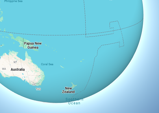 Google mapが地球儀になった！