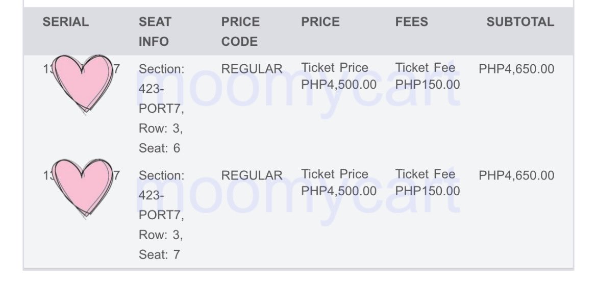 moomycart's tweet photo. WTS LFB
Enhypen Dunkin Donut Funmeet 

2x Center Upper Box
423 Row 3, Seats 6 and 7
4700 each (4650 + 50 for printing)
Physical tickets claimed already

RFS: sched conflict
Can do meet up! 

#enha #des7ined #DES7INED_ENHYPEN_with_DUNKINPH https://t.co/nHjdsh5x2y