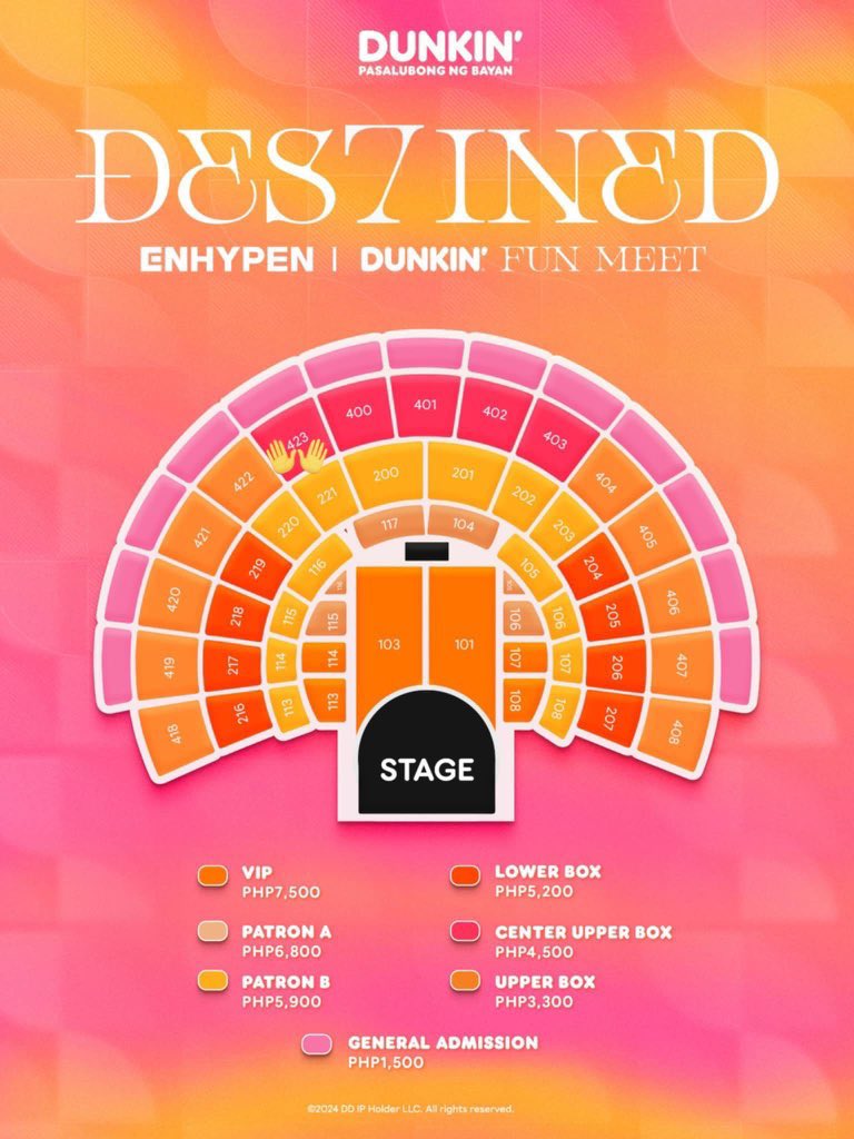 moomycart's tweet photo. WTS LFB
Enhypen Dunkin Donut Funmeet 

2x Center Upper Box
423 Row 3, Seats 6 and 7
4700 each (4650 + 50 for printing)
Physical tickets claimed already

RFS: sched conflict
Can do meet up! 

#enha #des7ined #DES7INED_ENHYPEN_with_DUNKINPH https://t.co/nHjdsh5x2y