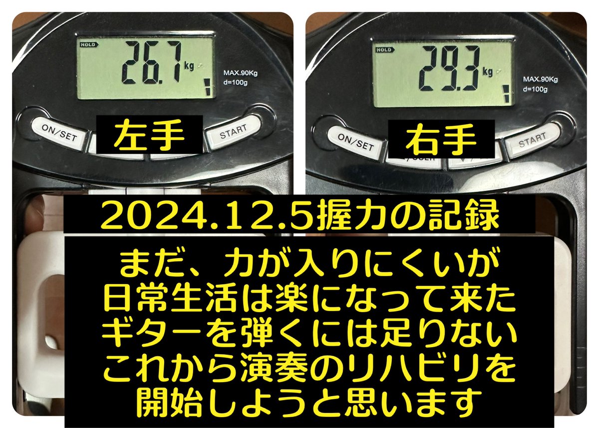 握力の記録