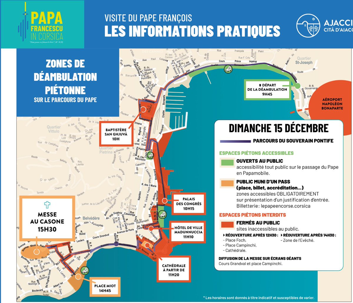 JChibaudel's tweet photo. Pour accéder #directement à la principale zone accessible au public et d’avoir une chance d’être au plus prés du souverain pontife, soyez malin utilisez le #Train. Halte ferroviaire située au milieu de cette zone. 
 #PapaMobile #Déambulation #MomentHistorique @dioceseajaccio https://t.co/j2eY3o1bRC