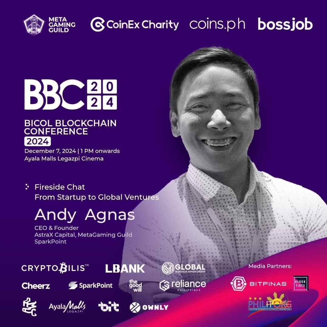 MetaGamingGuild's tweet photo. 👤 Join Us at the @BicolBlockchain Conference 2024  

Don’t miss this opportunity to learn, connect, and be inspired by the brightest minds in the blockchain space.

We’d love for you to connect with our team, who will be speaking alongside industry leaders, innovators, and game-changers. And pls come by our booth to discover our latest game, @Mole_Smash.

📅 Dec 7, 2024 | Saturday
📍 Ayala Malls Legazpi Cinema 

#BBC #BBC2024 #Bicol #Blockchain #MGG #MetaGamingGuild #MoleSmash