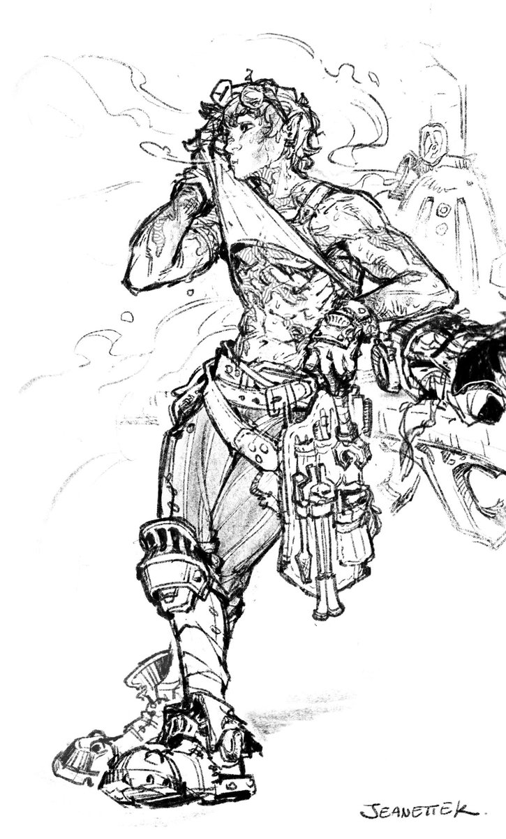 JCakins's tweet photo. Artificing is hard work, dude ⚙️💨
#DnD https://t.co/xX3X7qEh3Q