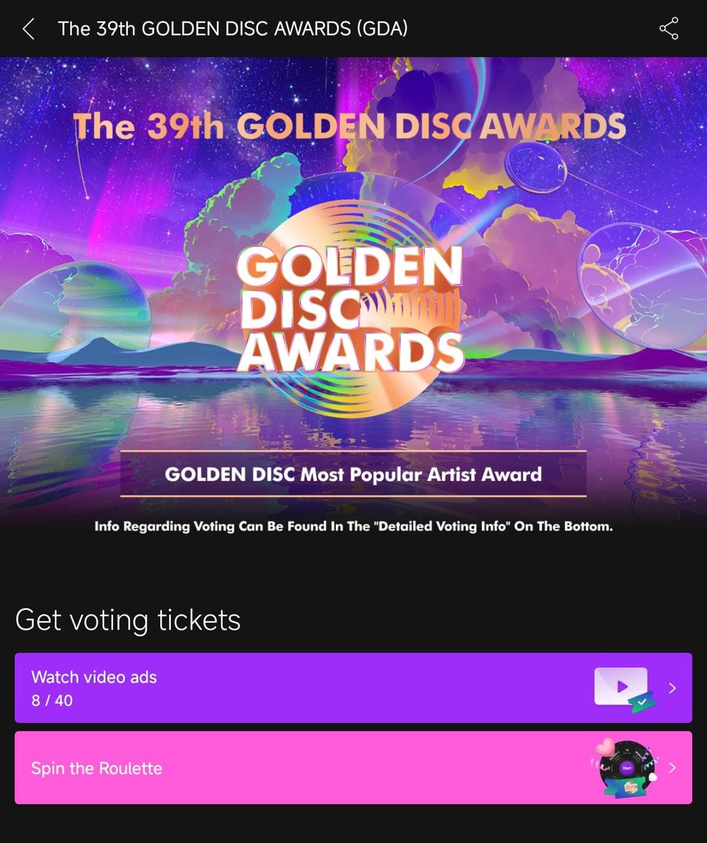 SEDIKIT TUTOR CARA COLLECT UNTUK GOLDEN DISC AWARDS 📢

- A THREAD 👇🏻