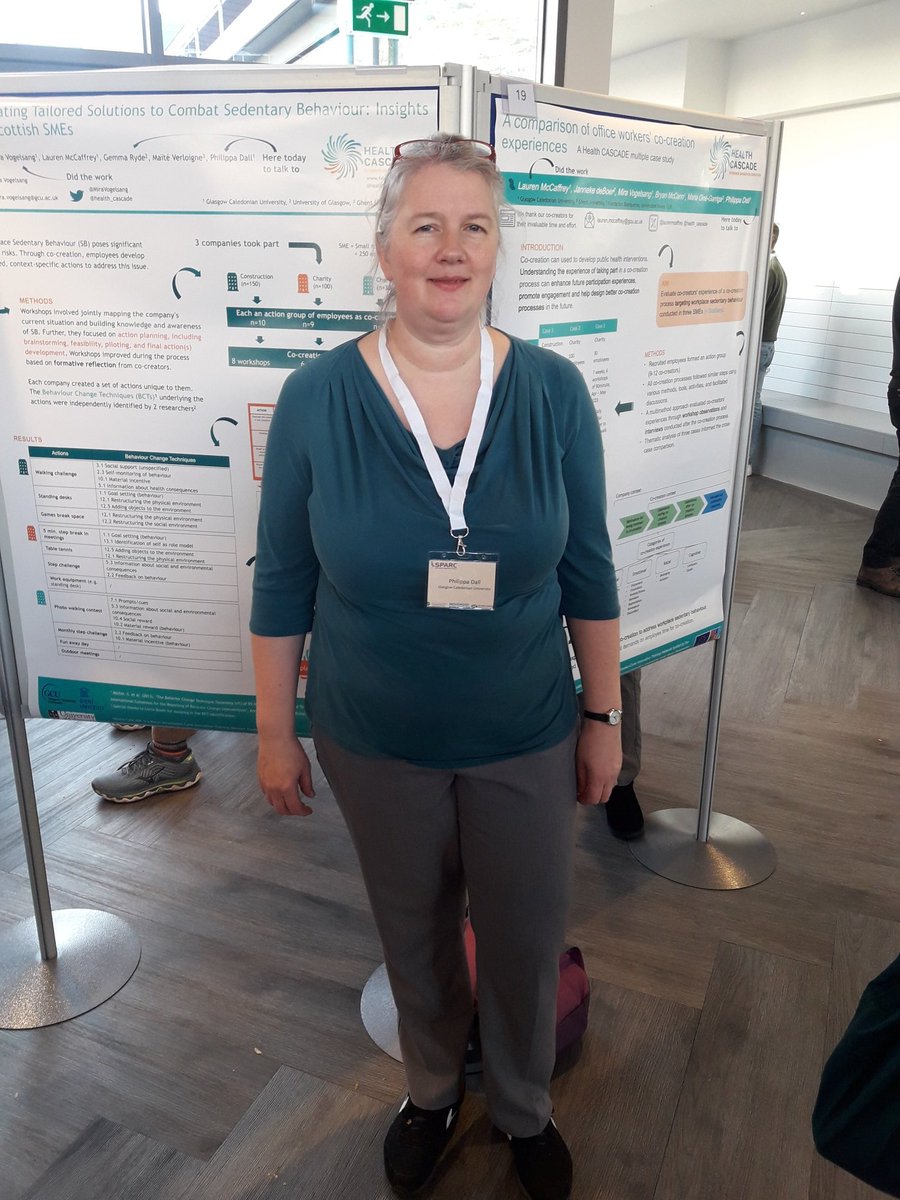 Dr Philippa Dall (@dallphilippa) on Twitter photo I shared two posters about #cocreation in Scottish SMEs to tackle sedentary behaviour. This is the hard work of <a href="/MiraVogelsang/">Mira Vogelsang</a> and <a href="/laurenmcaffrey/">Lauren McCaffrey</a> as part of the <a href="/health_cascade/">Health CASCADE</a> network. Thanks to who stopped by to chat. #scotPARC <a href="/ScotPARC/">SPARC</a> I shared two posters about #cocreation in Scottish SMEs to tackle sedentary behaviour. This is the hard work of <a href="/MiraVogelsang/">Mira Vogelsang</a> and <a href="/laurenmcaffrey/">Lauren McCaffrey</a> as part of the <a href="/health_cascade/">Health CASCADE</a> network. Thanks to who stopped by to chat. #scotPARC <a href="/ScotPARC/">SPARC</a>