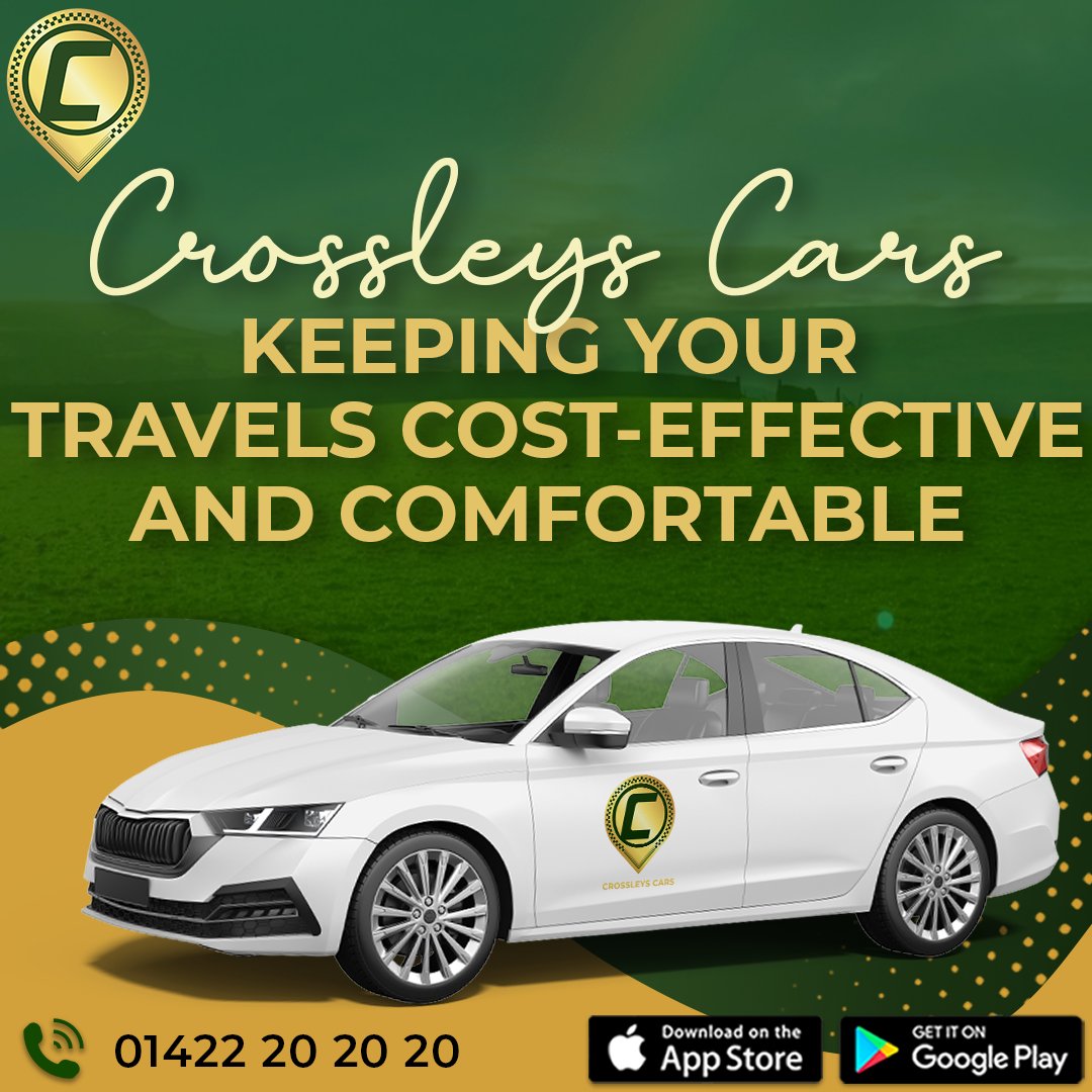 CrossleysCars's tweet image. Reliable, comfortable, and budget-friendly—our taxis are here for every journey, no matter your budget. 🚖💸 
-
📲 Download Our App: onelink.to/crossleyscars
📞01422 202020
🌐 crossleyscars.com
-
#crossleys #taxi #smspay #payment #cashless #card #fare #westyorkshire #halifax