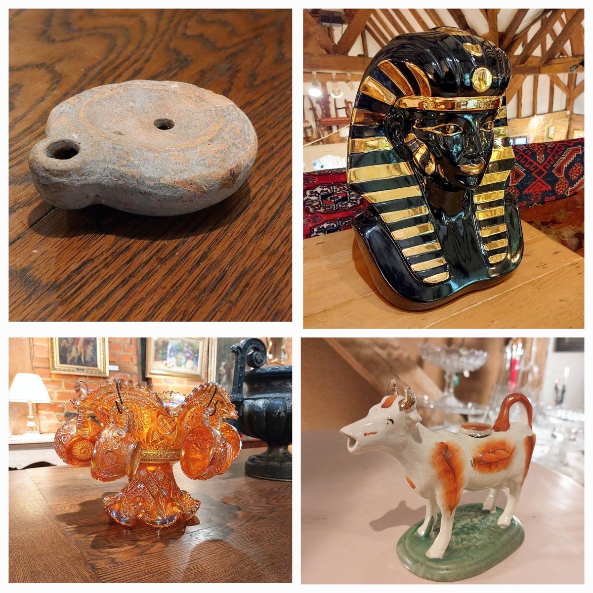 eversleybarn's tweet photo. #antiquegamingchips #grandtouroillamp #carnivalglass #egyptianbust #cowcreamer #judismithantiques #eversleybarnantiques https://t.co/LDksXvwNeU