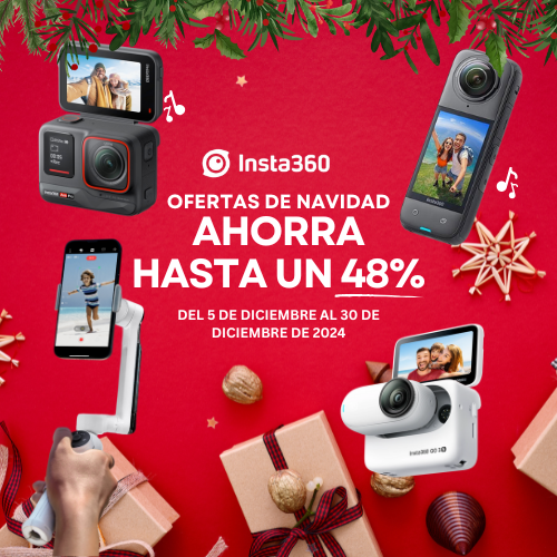 HOLIDAY SALE INSTA360 YA ESTÁ AQUÍ!
📅 Del 5 al 30 de diciembre de 2024 
Regala o regálate innovación estas fiestas. 

Ofertas exclusivas por tiempo limitado. ¡No te lo pierdas!

👉 Contáctanos y descubre tu cámara ideal.
