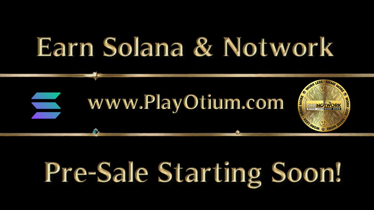 Play_Otium's tweet image. The first #PlayToEarn  game build with sustainability in mind. 

Game launches in Q1, pre-sale kicks off 10 December.
Check us out, you wont regret it!

#Solana #SolanaArmy #Crypto #btc100k