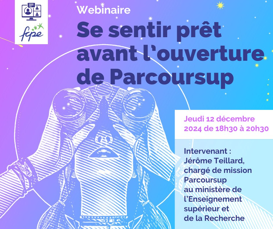 Comment se sentir prêt avant l'ouverture de #Parcoursup ? Rdv le 12 décembre pour se familiariser avec la plateforme et exploiter au mieux les informations des différentes formations. Ouvert à tous les parents et lycéens ! ➡️ bit.ly/3ODwxuF <a href="/parcoursup_info/">Parcoursup</a>