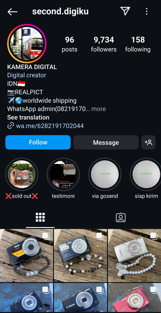 soyshaffaa's tweet photo. ‼️scammer digicam‼️ @/second.digiku on ig, hati-hati ya buat yg tergiur karena adminnya emang pinter banget narik konsumen, BRI
No.rek 416801059263534
A/N. Saepul rohman, no: 082191702044, be aware yaa guyss!! help rt yaah biar gak ada korban lagii https://t.co/tg36Nz0OjP